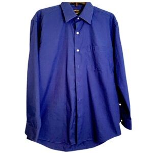 COPY - Alexander Julian Colors Navy Blue button up men’s dress shirt 15.5 neck